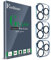 Ferilinso Diseñado para Protector de Lente de Cámara iPhone 13 Pro Max, Diseñado para Protector de Lente de Cámara iPhone 13 Pro, Paquete de 3 Vidrio Templado 9H, Modo de Disparo Nocturno