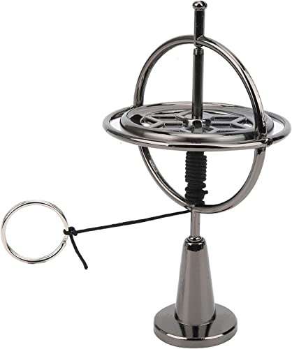 RUIRUIY Gyroscope de précision Compact Zine Alliage Gyroscope du Bout des Doigts Anti-Gravité Toupie Balance Décompression Jouet