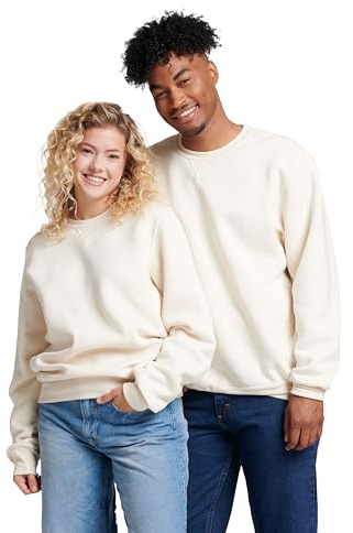 Russell Athletic Men's Dri-Power Crewneck Fleece Sweatshirt, Vintage White, Large