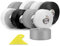 Bokaiya Weichsockelleiste, 19 x 19mm 5m Weichsockelleiste Selbstklebend für Küche und Badezimmer, Selbstklebende Abschlussleiste, Selbstklebende Bodenleiste, PVC, Fugendichtungsband (Grau)