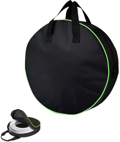 EnixwH Bolsas de Cargador Coche Electrico, Bolsas de Cable Eléctrico EV Bolsas de Almacenamiento de Cable para Cables de Red, Caravanas, Cámping, Equipo de Jardinería (40 x 13 cm, Negro)