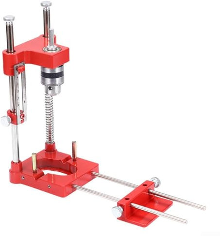 Portable Drillling Guide – Precision Drilling Jig Attachment for Drilling Angled or Straight Holes, Adjustable Drill Guide Attachment(red)
