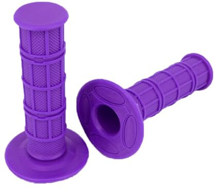 Runfarr 1 Pair Motorcycle Handlebar Grips,7/8 22mm Universal Rubber Motorcycle Handlebar Hand Grips Bar End for Pit Dirt Bike Motorcycle-Purple