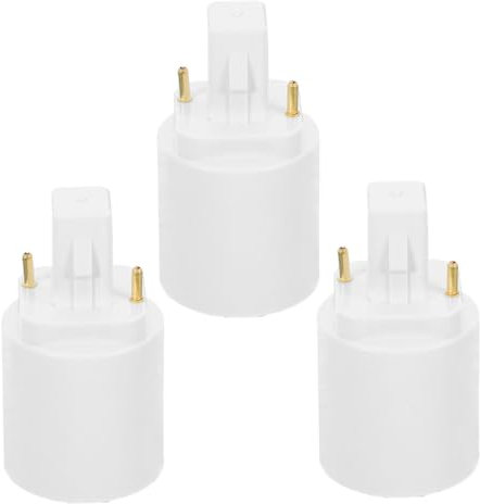 Angoily 3pièces Adaptateur Douille Ampoule Gd Vers Broches Convertisseur Lampes Compatible Led Facile à Installer Pour Maison Bureau Magasin