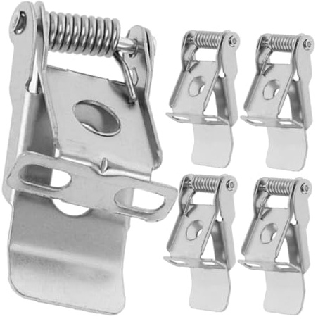 iplusmile Lot de 5 Clips à Ressort Haute Résistance pour Spots Encastrés Support de Lampe à Ressort 2 Trous Fixation Robuste pour Luminaires Encastrés au Plafond Accessoires de