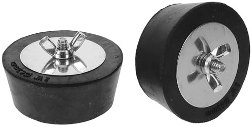 Milisten Tapones para Piscinas al Aire Libre 2 Piezas, Tapones de Expansión Invierno 63 Mm, PVC Resistente y Acero Inoxidable, Accesorio Antiheladas para Tuberías de Piscina,