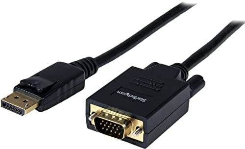 StarTech.com 1,8 m DisplayPort till VGA-kabel – DisplayPortkabel VGA – DisplayPort VGA-omvandlare – DisplayPort 1.2 kabel – DisplayPort VGA-kabel – DP till VGA-kabel (DP2VGAMM6)