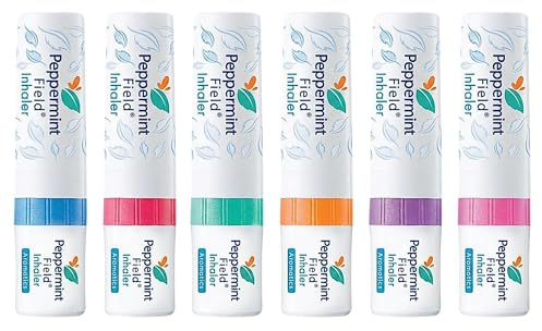 Peppermint Field Nasal Inhaler - Strong Peppermint Thai Inhaler - Pack of 6
