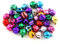 250 Metallglöckchen Glöckchen Glocken Schellen 8mm mit Öse Mix Farbe Bunter Mini Anhänger Basteln M28