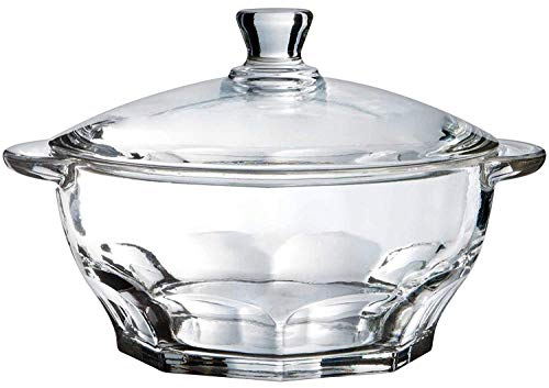 Luminarc Cuenco para sopa, sopera con tapa de cristal Granity (1,5 L)