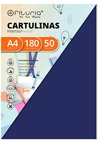 50-pack mörkblå kartong A4-storlek 180 g