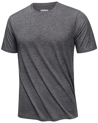 KEFITEVD Camisetas Deportivas de Secado Rápido para Hombre Tops de Ropa Deportiva de Manga Corta Camiseta Transpirable Ligera para Verano