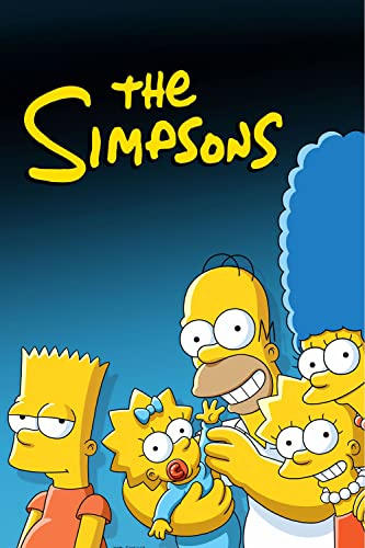 The Simpsons (1989) v4 Animation TV Show Poster Framed or Unframed Glossy Poster (A2 420 × 594 mm Unframed)