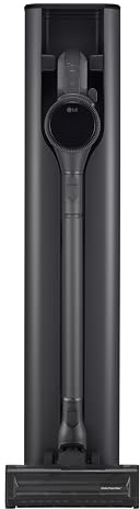 LG CordZero con All-in-One Tower A9TX PRIME, Aspirapolvere senza Fili con Svuotamento Automatico, 280W, Autonomia 60 min, 2 Batterie, 2 Spazzole e 2 Accessori, Display Touch 2,3'', Wi-Fi, Graphite