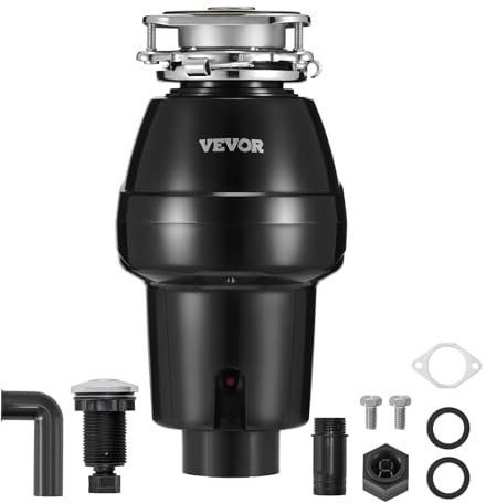 VEVOR JWM-331 Broyeur à Déchets Évier de Cuisine, Noir
