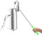 MEELRYD Manuelles Brunnenpumpe, Schwengelpumpe, Edelstahl Wasserhandpumpe, Tiefbrunnenpumpe, 360° Drehbare Brunnenpumpe, Gartenpumpe für Gärten, Parks, Teiche