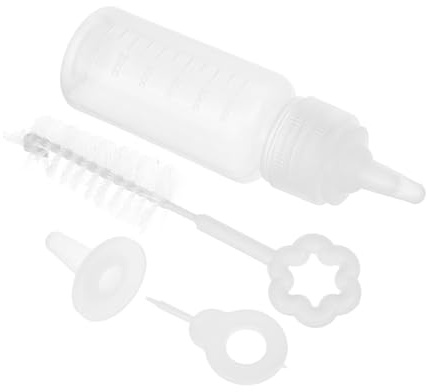 ibasenice Biberon in Silicone per Cuccioli e Gattini di Biberon per Allattamento del Latte Strumenti per Alimentazione di Animali Domestici