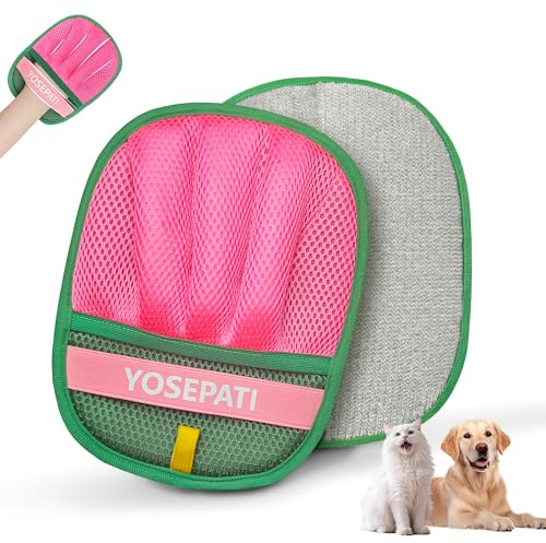 YOSEPATI Guantes Removedores Pelo Mascotas, para Quitar el Pelo de Gatos y Perros, Quitapelos para Mascotas, Sofá, Alfombras, Ropa y Asientos de Coche, Guante quitapelos de 5 Dedos para Mascotas