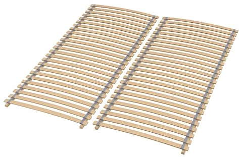Sleepneo Rollrost 180x200, 28 Latten, Blauer Engel Zertifiziert, fertig montiert und gerollt, Traglast 130kg, Ergonomischer Lattenrost 180 x 200 cm aus Buchenholz