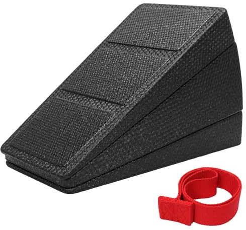 Newthinking Slant Board for Calf Stretcher, Non-slip Foam Squat Wedge Block with 4 Adjustable Angles for Squats, Lunges, Balance