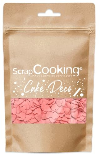 Décors sucrés cœur rouge 55 g