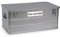 Alutec Aluminumbox Classic 142 Liter inkl. Wunschtext Aufkleber von Betriebsausstattung24® | BxHxT: 89,5 x 37,5 x 49,5 cm | Material: Aluminium | Transportkiste mit zwei Zylinderschlössern