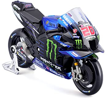 Maisto - Yamaha Factory - GP Racing Moto - #20 Fabio Quartararo - replika motorcykel - skala 1/18 - FA nyhet 2022 - samlarfordon - miniatyrbarnsmodell