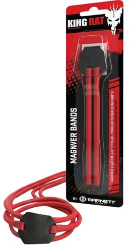 Barnett King Rat Slingshots Magnum Power Band Elastico in Gomma Fionda di Ricambio con Custodia in Pelle
