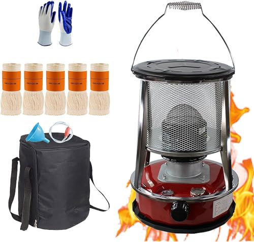 Stufa A Cherosene,Stufa A Petrolio Portatile, Bruciatore for Stufa A Cherosene Da 4,6l6l,Senza Elettricità Stufa Mobile for Interni,Stufa A Paraffina for Tenda Da Campeggio All'aperto, Terrazza, Escur