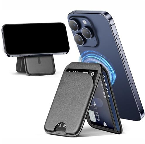 Wallet Magsafe | MagSafe Cartera Compatible con iPhone 12|13|14|15|16|17 Series | Tarjetero MagSafe Magnetico para 6 Tarjetas | Tarjetero iPhone magsafe | Cartera para iPhone