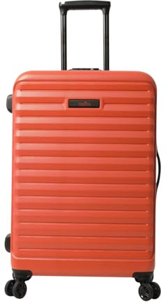 TOTTO - Maleta Rígida Mediana, Modelo Helios M, 45.8 x 62.2 x 26 cm, Capacidad 74L, Resistente a Impactos, Ruedas 360º, Manija Telescópica, Correas Internas, Candado 3 Dígitos, Color Koi Naranja