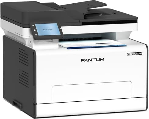 PANTUM CM2100ADW Farblaserdrucker Multifunktionsgerät, Drucker Scanner Kopierer 3in1 mit ADF, WLAN, Ethernet, USB, Automatischer Duplexdruck, 20ppm (Upgrade-Version)