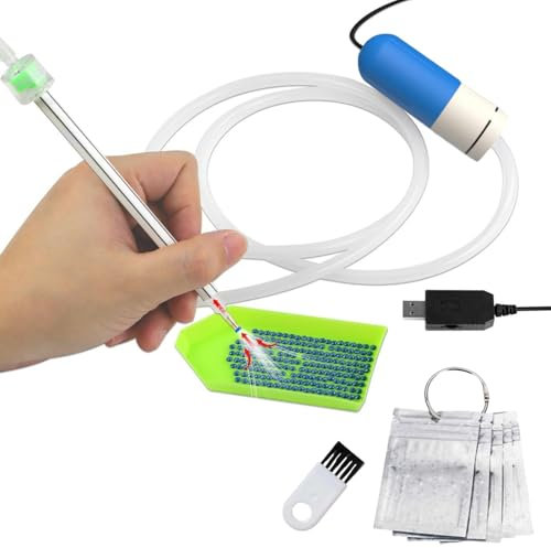 Electric Diamond Painting Pen,Diamond Art Vacuum Pen,Painting Accessories Tool (Blue)