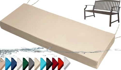 HKJGNH Cuscino per Panca da Esterno/Interno 100/120/140/170X42, Cuscino Seduta con Fodera Rimovibile e Lavabile, Cuscini per Sedie da Giardino Panche(F4,100X42X8CM)