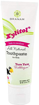 Branam Oral Health Xylitol Yum Bubblegum barntandkräm 120 ml
