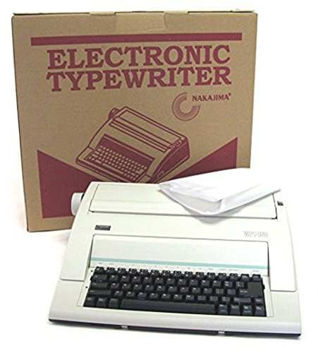 Nakajima WPT-150 Typewriter with Dust Cover Not Recomended for Office Use