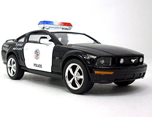 KiNSMART 2006 Ford Mustang GT Police Edition 1:38 Scale 5 Die Cast Metal Model Toy Car