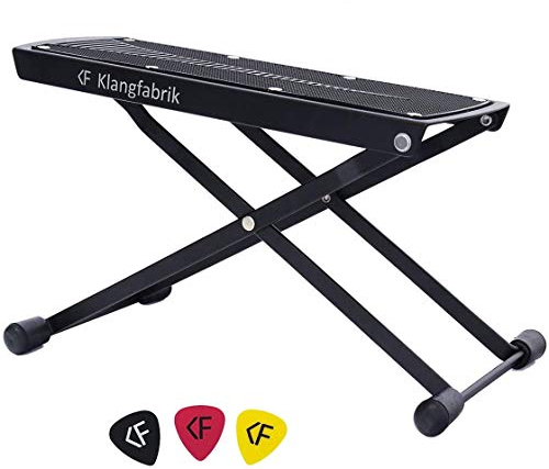 Klangfabrik Sound Factory 6 verschiedene Höhen, robuste Fußstütze für Gitarre, Fußhocker, Fußstütze, Fußhocker
