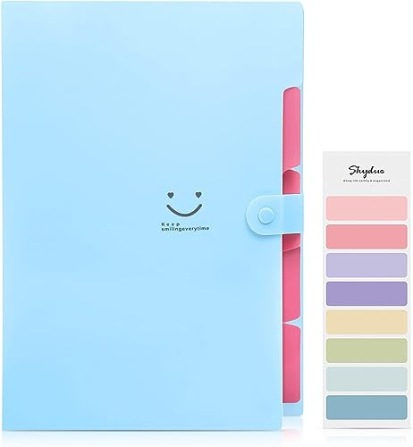 SKYDUE File Organiser, A4 Wallet Folder, Expanding File Folder,Sturdy and Protective File Storage to Organise Paperwork, Receipts, Invoices, Bills, Documents