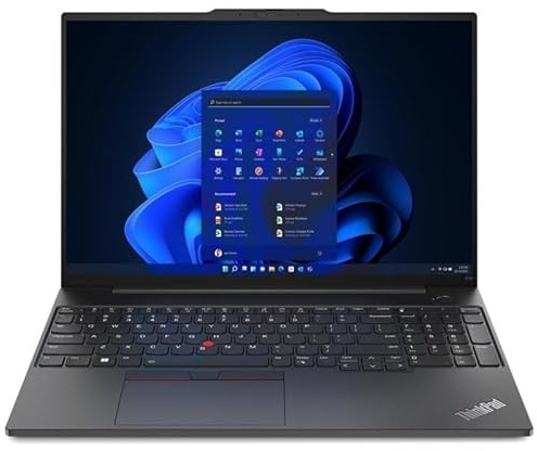 Lenovo ThinkPad E16 Laptop 40.6 cm (16) WUXGA AMD Ryzen™ 5 7530U 8 GB DDR4-SDRAM 256 GB SSD Wi-Fi 6 (802.11ax) Windows 11 Pro Black