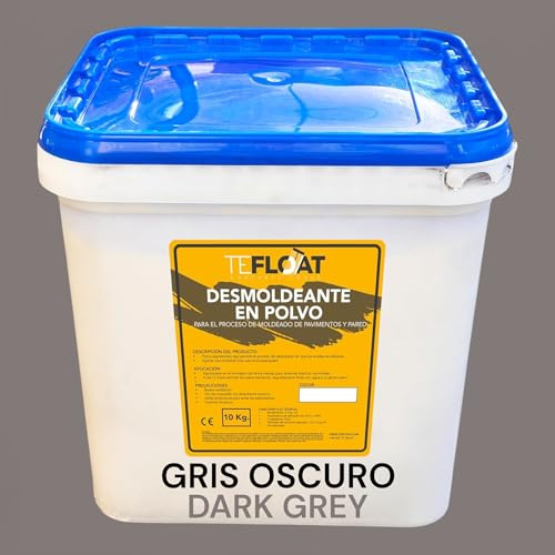 Desmoldeante en Polvo para hormigón impreso 10 Kg, (GRIS OSCURO) desencofrante