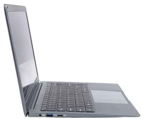 14,1 Tum 1366x768 Bärbar Dator, 6 GB RAM 128 GB SSD Bärbar Dator, 10 Pro, 2,4G BT 4.2, 4000mAh Batteri, Antiblått Ljus LED-skärm, 3D-ljud, USB 3.0/2.0-portar, Lätt ABS-material