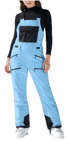 XBNEGBA Arbeitslatzhose Damen Latzhose Damen Stretch Arbeitshose Für Frauen Mit Kniepolstertaschen Baumwolle Cargo Hose Schwarz Grau Pink S-3XL