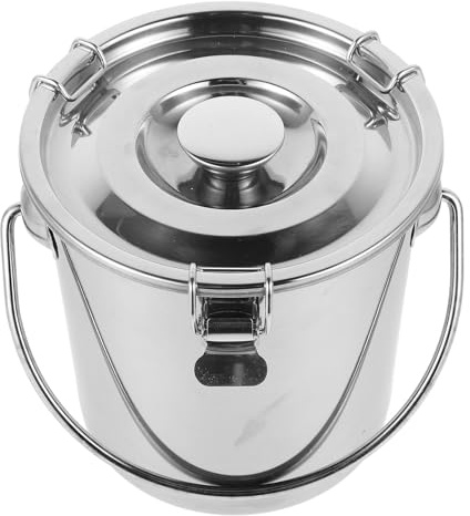 PENIKOKO Recipiente Contenedor Multiusos Hermético de Acero Inoxidable de 3l con Tapa de Cierre Seguro Adecuado para Almacenamiento de Granos de Café en Aventuras al Aire Libre