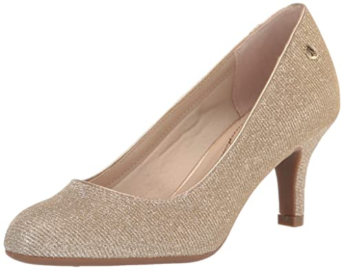 LifeStride Femme Parigi Pump Escarpins, Doré Clair Scintillant, 39 EU