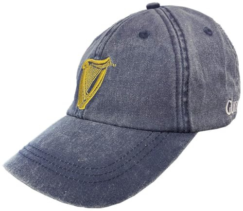 Guinness Harp Washed Baseball Cap- Denim