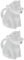 TOPBATHY 2pcs Ceramic Cow Milk Jug, Animal Shaped Pitcher for Coffee, Tea, Sauce, Home Use, White, 3.15 X 2.76 X 1.57 Inches