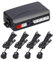 Mulcort Aide au stationnement avec 4 capteurs de stationnement, écran LCD, capteur de stationnement de voiture, système de radar de recul, alarme buzzer, fonction d'auto-diagnostic, noir