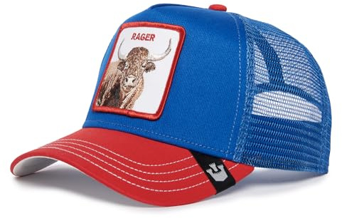 Goorin Bros. Trucker Cap Buffalo Fan Royalblau Rot, Size:OneSize