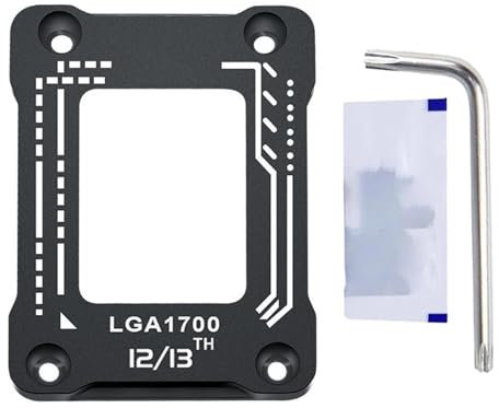 Soporte de CPU, Hebilla Anti-Flexión, Marco de Contacto antiflexión, Secure Frame, Marco de Fijación Correctivo Antiflexión, CPU Bending Corrector Frame, Optimice la Presión de Contacto de la CPU